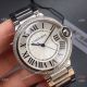 Swiss Quartz - TWF Cartier Men 36mm Ballon Bleu Single-row Diamond Steel Watch (4)_th.jpg